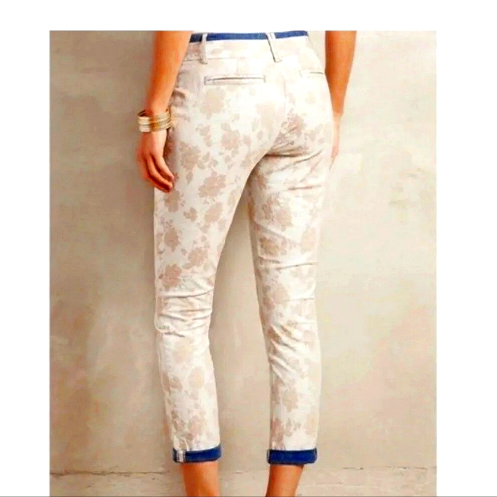 ANTHROPOLOGIE  Floral Trousers